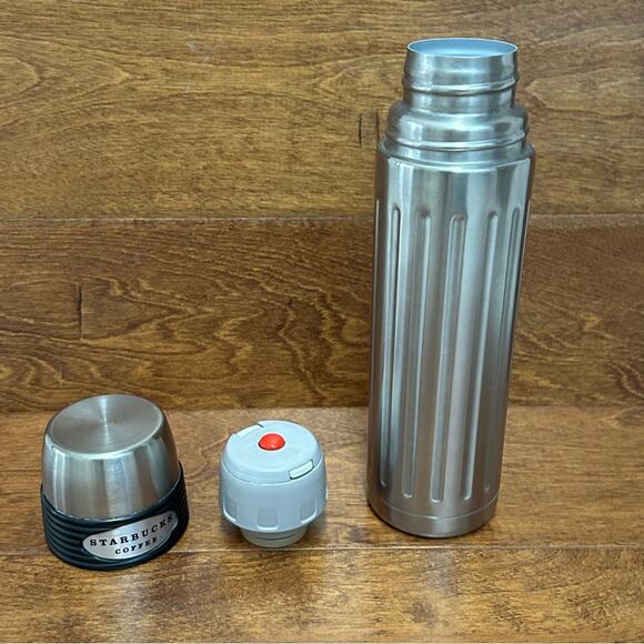 STARBUCKS Vintage 2004 Stainless Steel Coffee Thermos Travel Mug - Picture 2 of 7